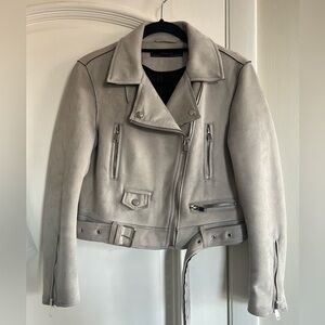 Suede Moto Jacket
